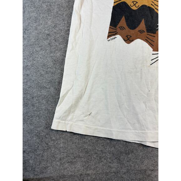 VTG Charleston SC Cat Graphic T-Shirt Mens L Abstract M Segal Art Single Stitch - Picture 4 of 8